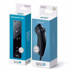 Control + Nunchuk + Motion Plus + Silicona Wii Wii U Negro