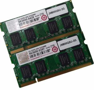 Memoria Ram PCGB 2X 2GB 800 MHz DDR2 SDRAM Portatil