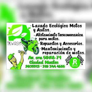 Necesita lavador de motos y carros para trabajar en tk wash