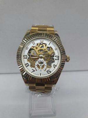 Reloj Rolex Hombre Automatico Dorado Elegante Oferta