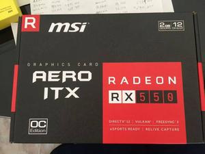 Tarjeta De Vídeo Amd Radeon Rx 550 Msi Aero Itx