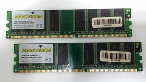 Vendo 2 Memorias DDR de 1gb con Bus 400 Mhz