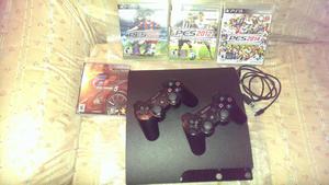 Play Station GB, 2 Controles, Juego Grand Turismo 5,