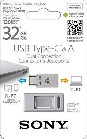 Sony 32 Gb Usb Flash Drive Para El Tipo C-smartphone