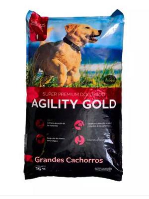 Alimento Agility Gold Grandes Cachorros 15kg Mas Obsequio!!!