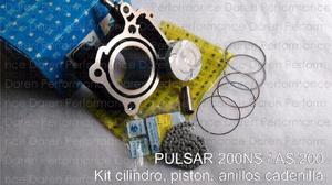Kit Cilindro Piston Cadenilla Pulsar Ns200 As200 Rs200 Ns -