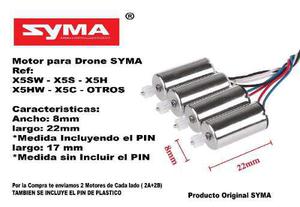 Motor Para Drone Syma X5hw-x5s-x5c- Otros 8mm*22mm