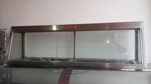 vitrina calentadora en acero de 1.75 cm x 50 x 50 cmm