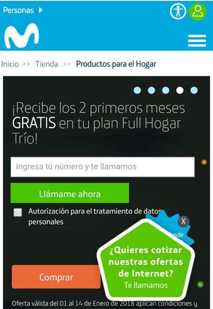 Planes Full Hogar Movistar Cali