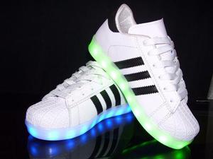Zapato Tenis Led Luminosos Super Star