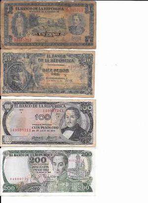 Billetes Antiguos Colombia