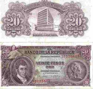 Colombia, 20 Pesos 2 Ene  Bgw222