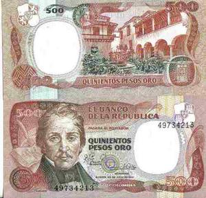 Colombia, 500 Pesos 20 Jul  Digitos Bgw392