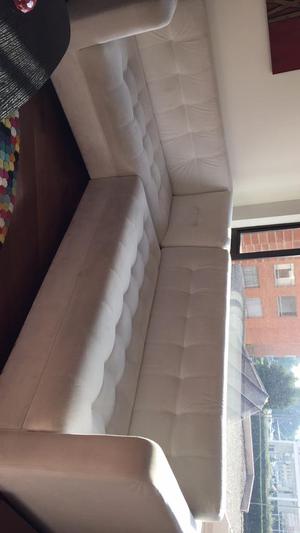 Sofa Blanco en L, Perfecto
