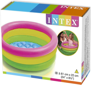 Piscina Inflable Aros De Color Para Niños Intex De 61cm