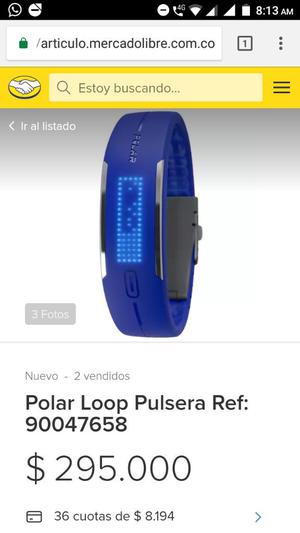 Pulsera.manilla Polar Loop