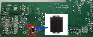 Diodo Sk16 Repara Board Epson L200 Tx135 Tx125 Falla Encendo