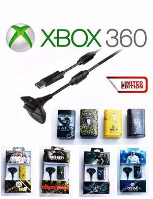 Kit Carga Y Juega Xbox 360 Edicion Limitada Cargador Control