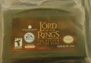 Lord Of The Rings Return Of King / Gameboy Advance Gba & Ds