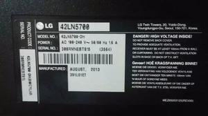 Televisor Lg 42p 42ln Roto, Vendo La Fuente