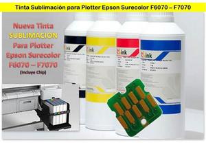 Tintas sublimación para Plotter Epson Serie F chip