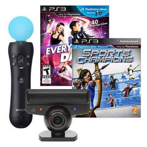 Kit Control Move + Everybody Dance Y Sport Champions 1, Ps3