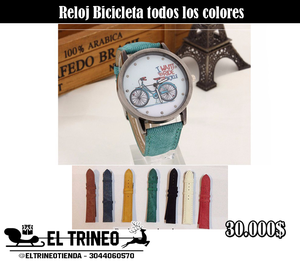 Reloj Vintage Bicicleta, Bgg, Tenemos Todos Los Colores.