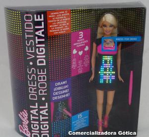 Muñeca Barbie Vestido Digital Led Dress Mattel - Cali