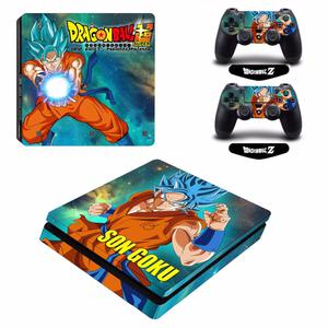 Pegatina Ps4 Dragon Ball Son Goku Vinilo Consola Y Controles