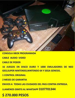 XBOX CLASICA YA PROGRAMADA