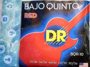 Cuerdas Dr Strings Para Bajo Quinto (rojas)