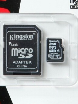 Memoria Micro Sd 8gb Kingston Clase 10 + Adaptador Sd Unid