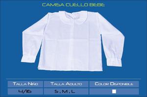 Camisa Cuello Bebe Duro Botón