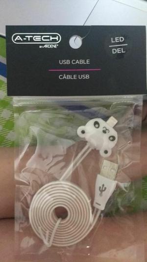 Cable Usb Cargador Led iPhone 