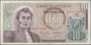 Colombia, 10 Pesos 2 Ene  Bgw186