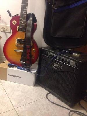 Guitarra Electrica Epiphone Lp 100 Amplificador Cable Correa