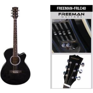 Guitarra Electroacústica Freeman Frlc40 Negra