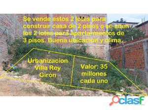 Se Vende Lotes en Giron - Urbanización Villa Rey