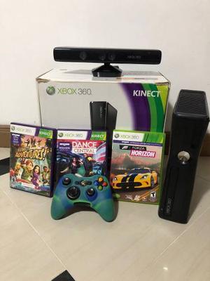 Xbox 360. + Kinect+3 Juegos+ Control