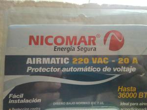 Protector Automatico de Voltaje Nicomar aire acondicionado