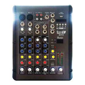 Consola Mezclador Audio Pro Dj Mp6 4ch