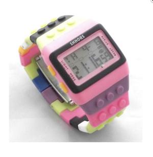 Reloj Hombre Mujer Unisex Digital Estilo Lego Varios Colores