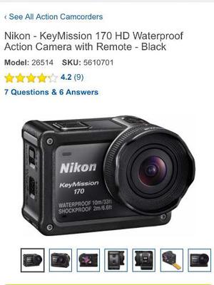 Cámara Nikon Keymission 170 Hd Waterproof