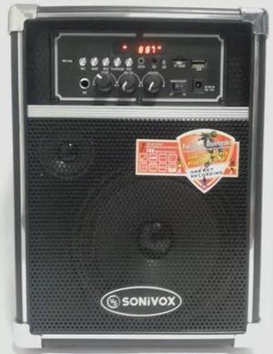 Parlante Sonivox Portable de 500w Con Microfono sp59