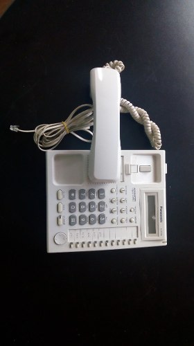 Teléfono Fijo Panasonic Blanco Para Pbx Contestador