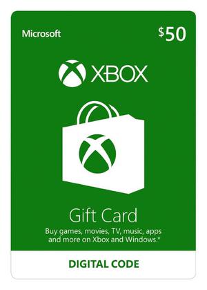 50 Dolares Tarjeta Xbox Live