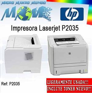 Impresora Hp Laserjet P (incluye Toner Nuevo)