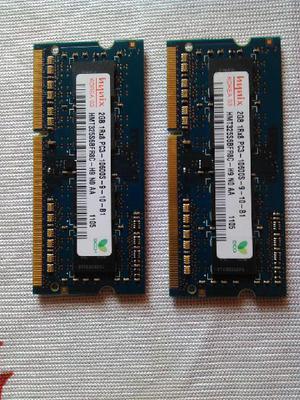 Memorias RAM DDr3 de 2 Gigas para portatil - Bogotá