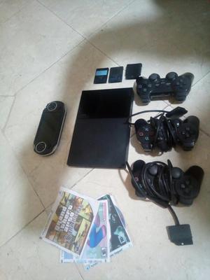 Play Station 2 Complete 3controles 200mi