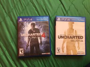 Vendo Uncharted Collection y Uncharted 4